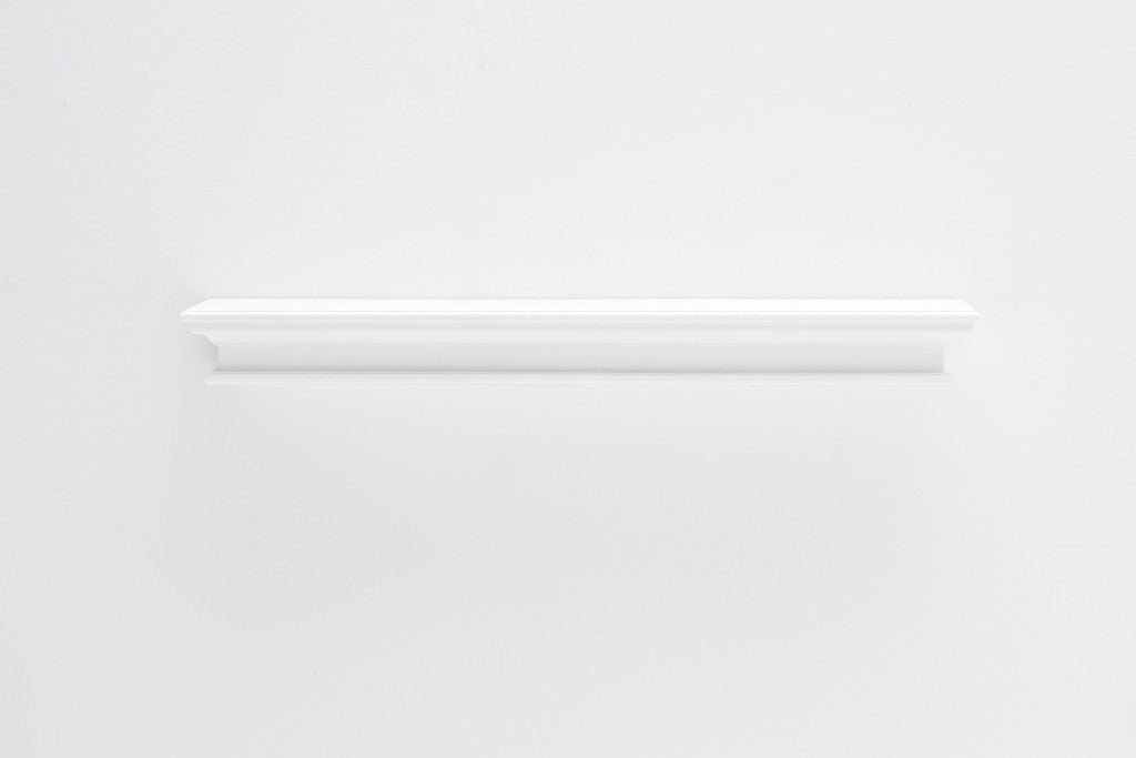 47" Classic White XL Floating Wall Shelf-Wall Mounted Shelves-DECOROLALA