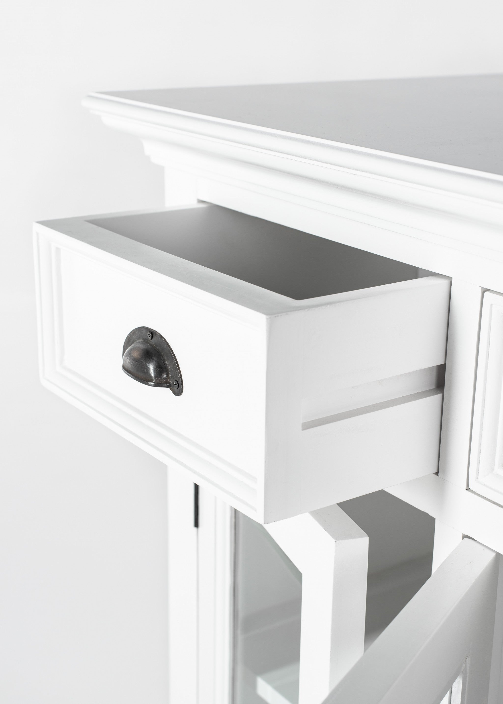 Modern Farmhouse White Buffet Server-Sideboards-DECOROLALA