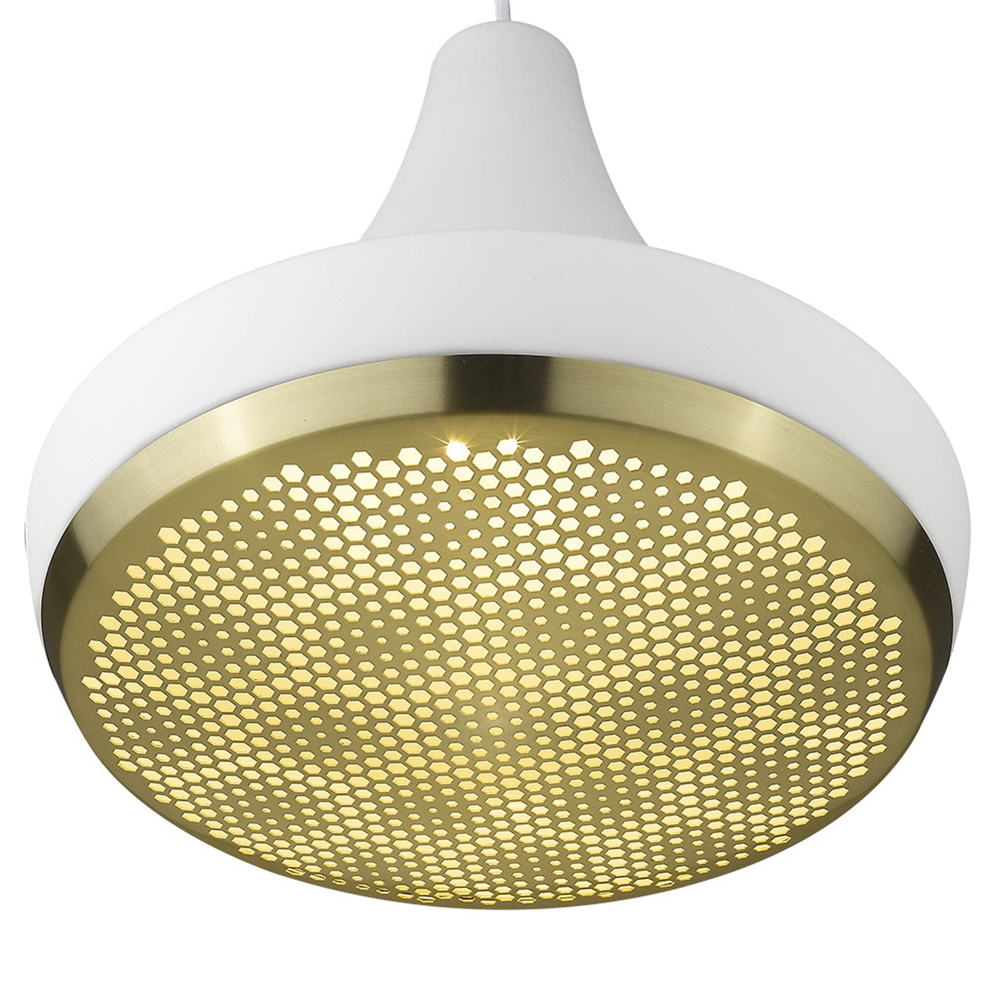 Tholos 1-Light White Pendant-Pendants-Hanging Lights-DECOROLALA