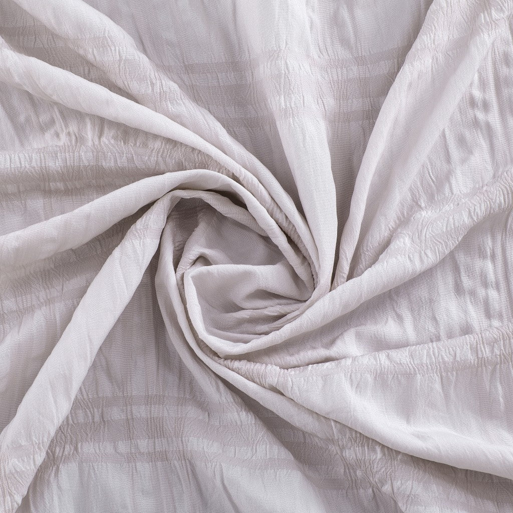 Pale Pink Modern Striped Crinkle Shower Curtain-4