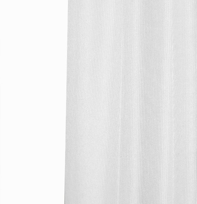 Luxurious White Waffle Weave Shower Curtain-4