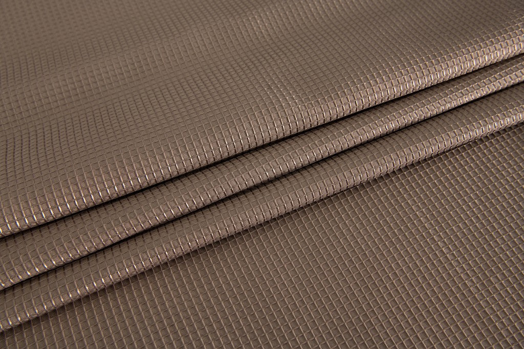 Luxurious Mocha Waffle Weave Shower Curtain-5