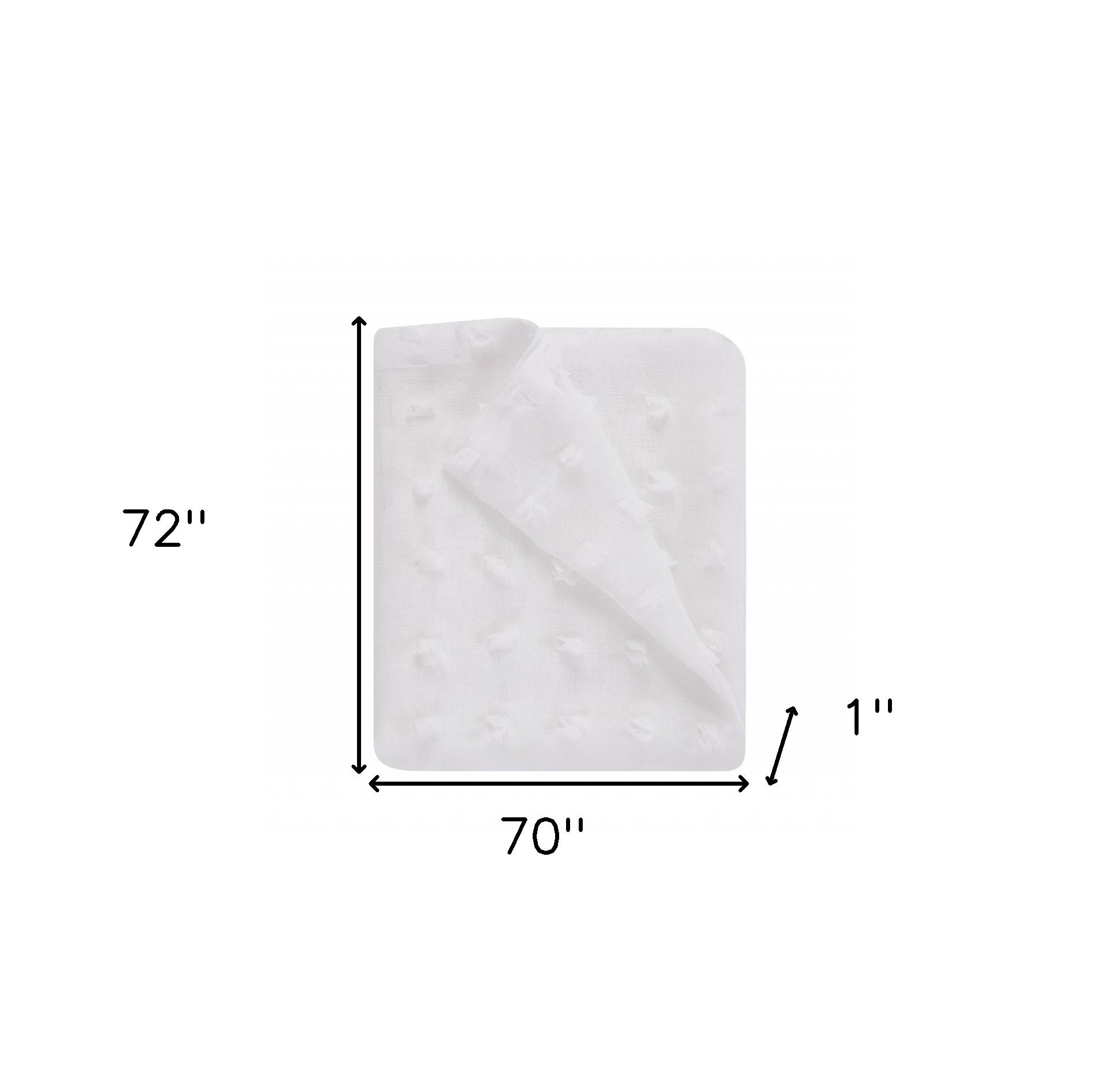 White Puff Sheer Shower Curtain-2
