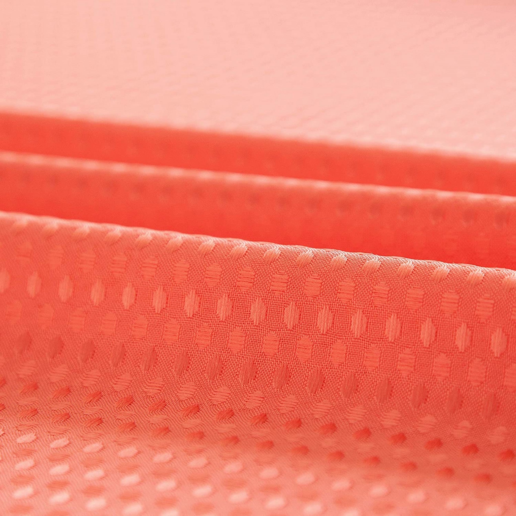 Coral Sheer and Grid Shower Curtain and Liner Set-8