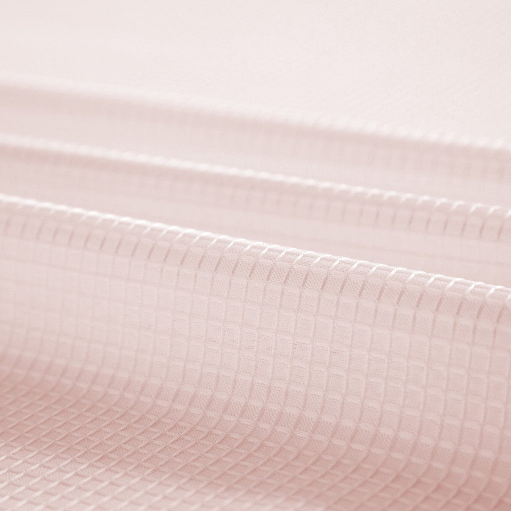 Blush Sheer and Grid Shower Curtain and Liner Set-8