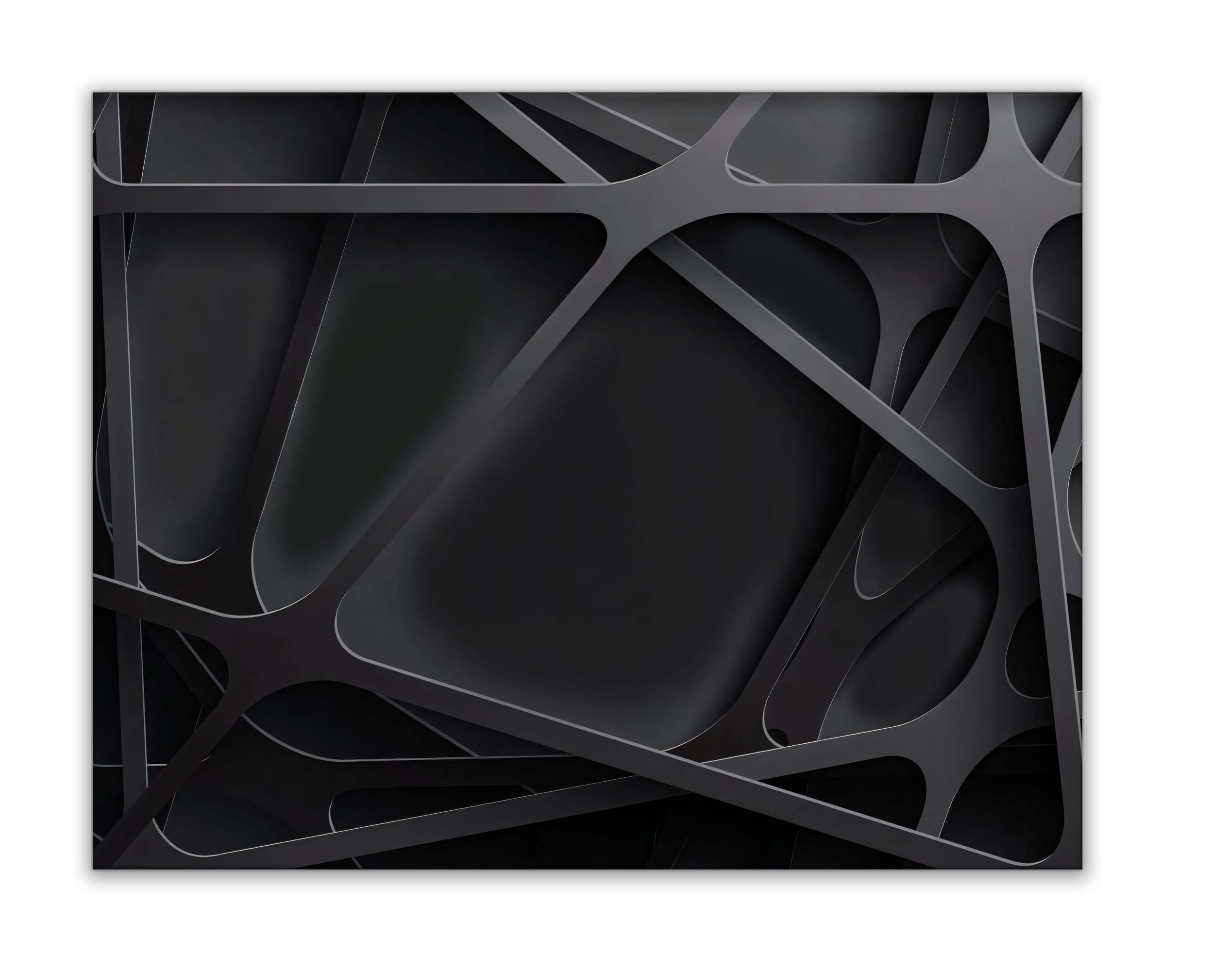 3D Black Canvas Wall Art Print 48x36-Wall Art-DECOROLALA