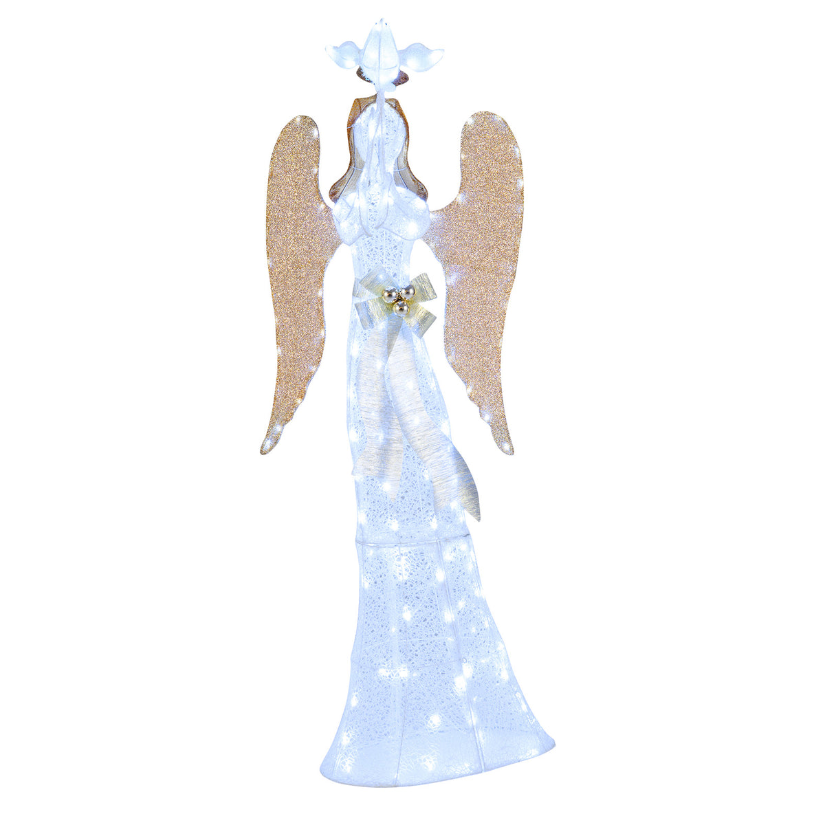 3D Lighted Angel Christmas Decoration 5.5 FT Halo Angel-Christmas Decorations & Accessories-DECOROLALA