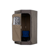 3L Portable Steam Sauna for Home Fast-Heat with 9-Level Remote Control and Folding Chair-Gray-Saunas-DECOROLALA