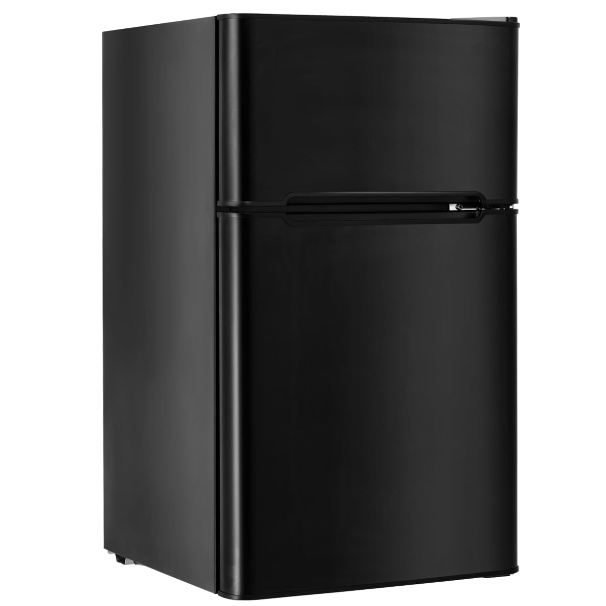 3.2 cu ft. Compact Stainless Steel Refrigerator-Black-Refrigerators-DECOROLALA