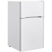 3.2 cu ft. Compact Stainless Steel Refrigerator-White-Refrigerators-DECOROLALA