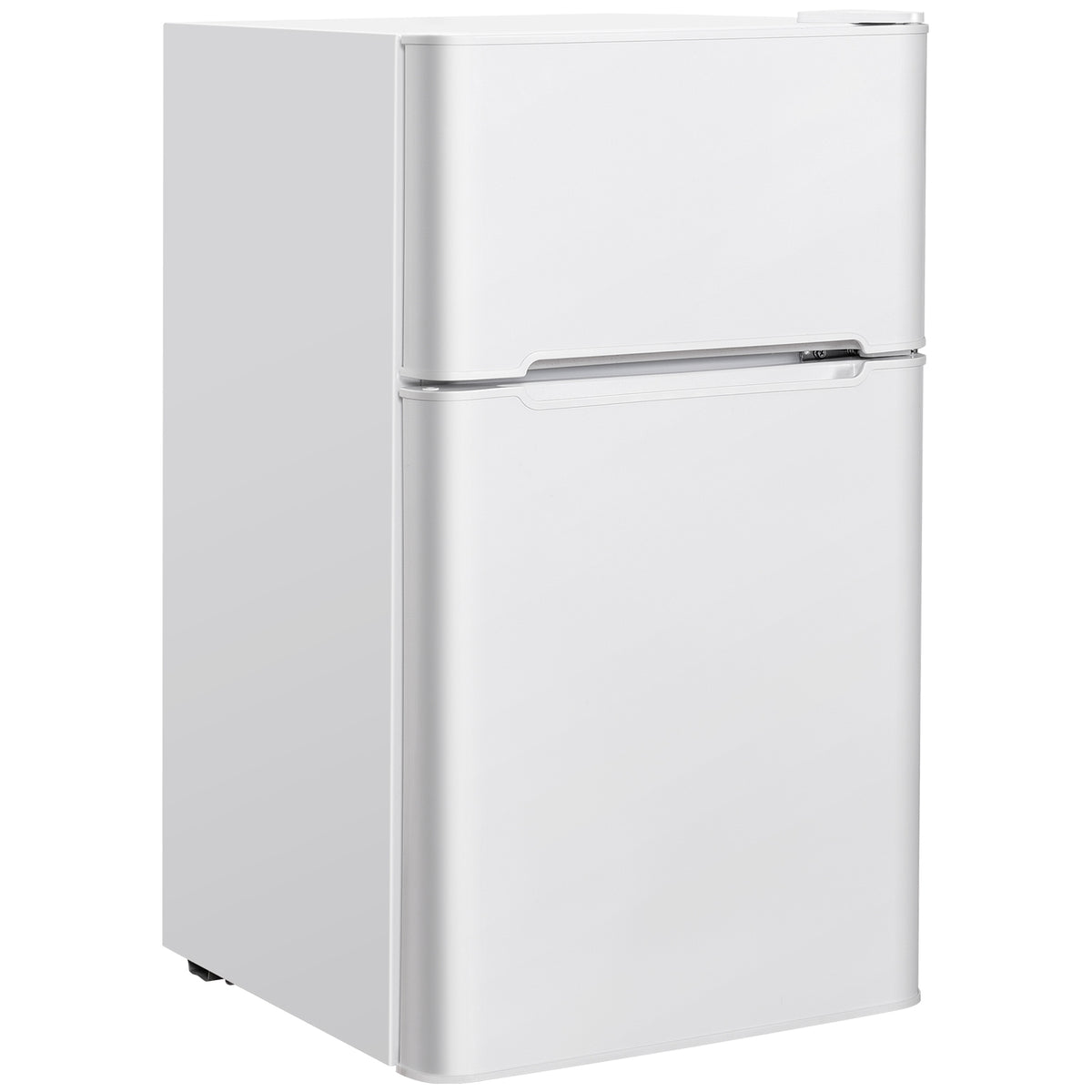 3.2 cu ft. Compact Stainless Steel Refrigerator-White-Refrigerators-DECOROLALA