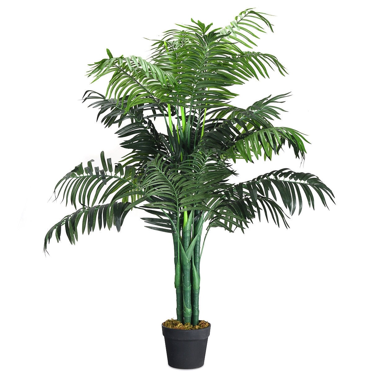 3.5 Feet Artificial Areca Palm Decorative Silk Tree with Basket-Artificial Plants-DECOROLALA