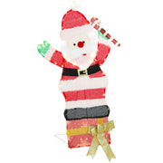 3ft Lighted Santa Claus - 97 LED Outdoor Christmas Decor-Home Furnishings > Holiday & Seasonal > Christmas Decorations-DECOROLALA
