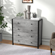 4-Drawer Dresser - Gray (min order qty 2)-Dressers & Chests-DECOROLALA