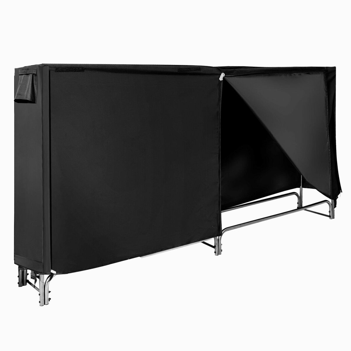 4 Feet/5 Feet/6 Feet/8 Feet Firewood Storage Log Rack-8 Feet-Log Racks & Carriers-DECOROLALA