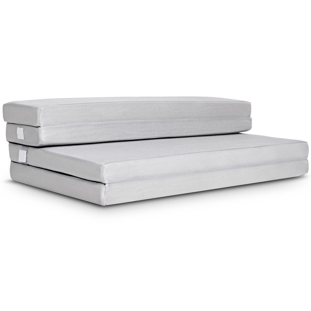 4 Inch Folding Sofa Bed Foam Mattress with Handles-Queen Size-Mattresses-DECOROLALA