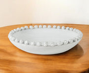 4" Off White Ceramic Tabletop Sculpture-Sculptures-DECOROLALA