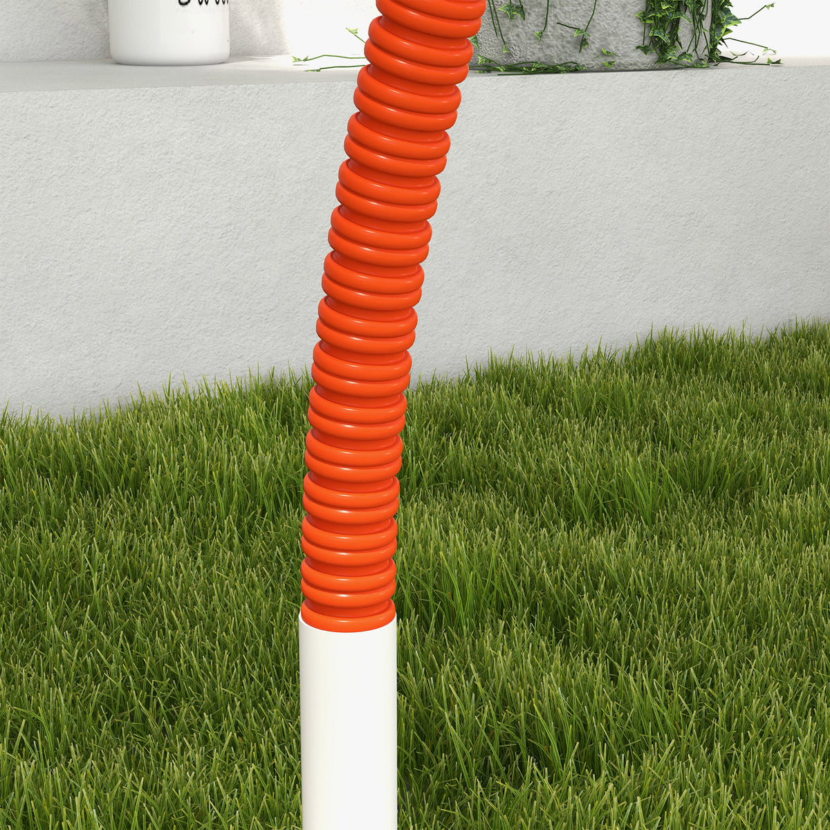 4-Piece Dog Agility Training Kit with Weave Poles - Orange-Dogs-DECOROLALA