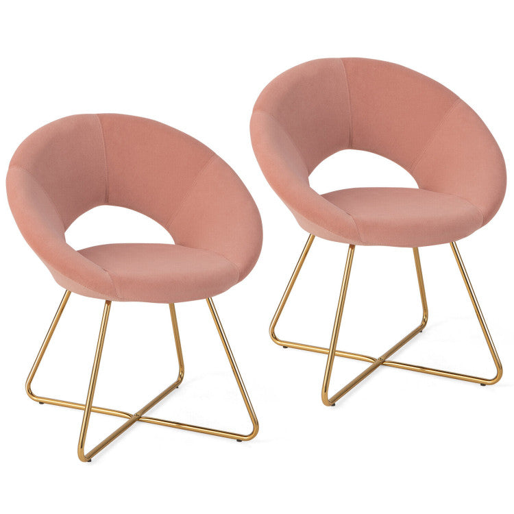 4-Piece Kitchen & Dining Bundle: Modern Velvet Accent Chair (Set of 2) + Height Adjustable Bar Stools (Set of 2)-Kitchen & Dining Furniture-DECOROLALA