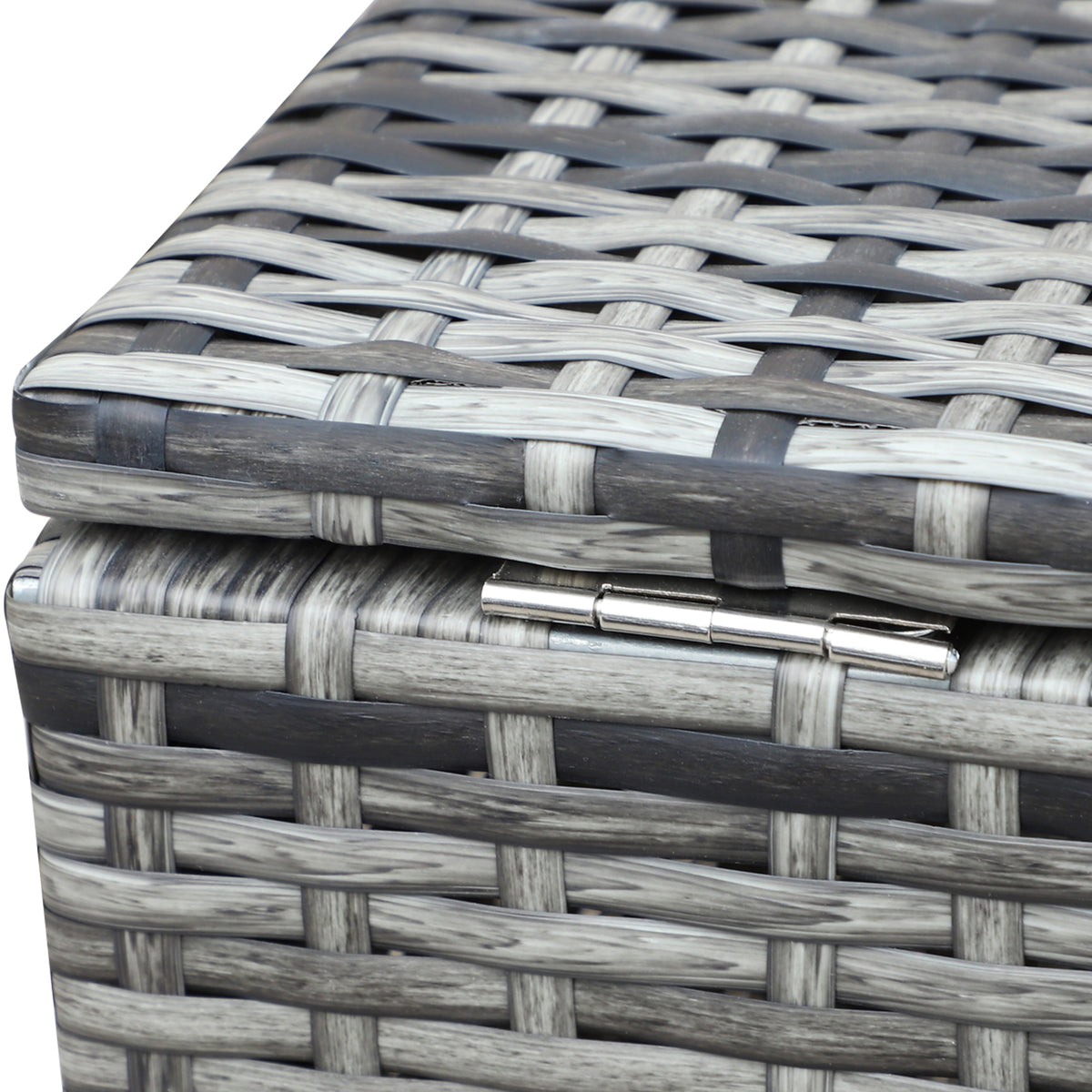 4 Piece Patio Furniture Set - Grey Rattan-Patio Furniture Sets-DECOROLALA