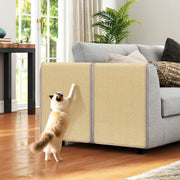 4 Pieces Cat Scratcher Mat Set 32 x 20 Inch Pads for Cats-Cat Trees & Scratchers-DECOROLALA
