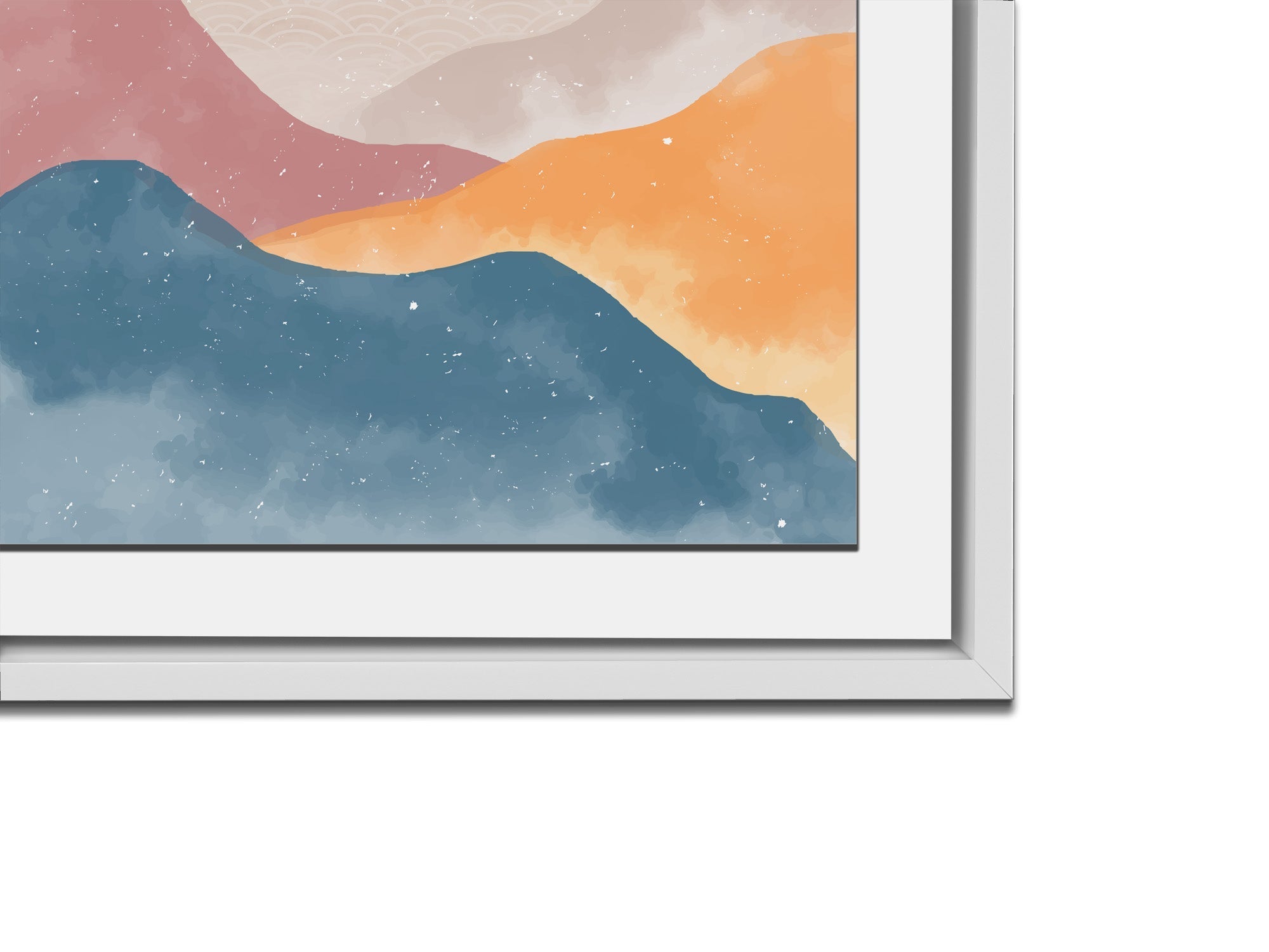 4 Scene Landscape Canvas - Abstract minimalism art- Large Wall Decor-RGB varnish-Wall Art-DECOROLALA