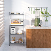 4-Tier Baker’s Rack Stand Shelves Kitchen Storage Rack Organizer-Baker’s Racks-DECOROLALA
