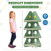 4-Tier Kids Corner Bookshelf Baby Display Shelf for Kids Room-Green-Kids Storage-DECOROLALA