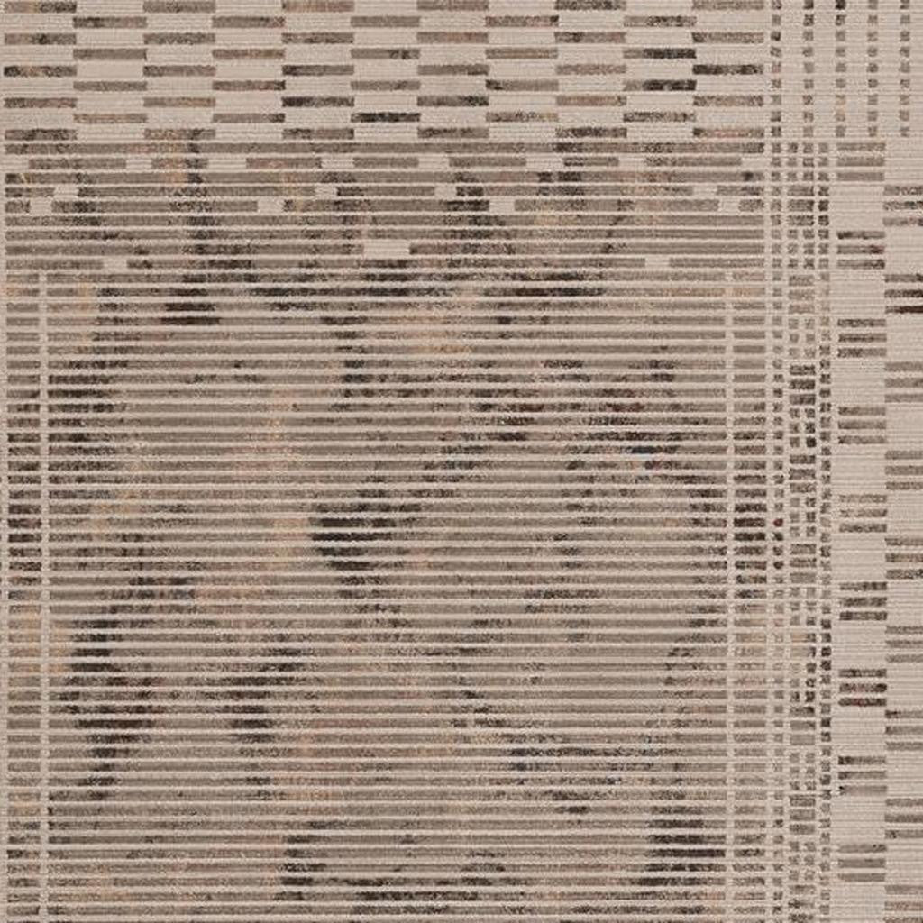 4' X 6' Beige And Brown Abstract Area Rug-Area Rugs-DECOROLALA