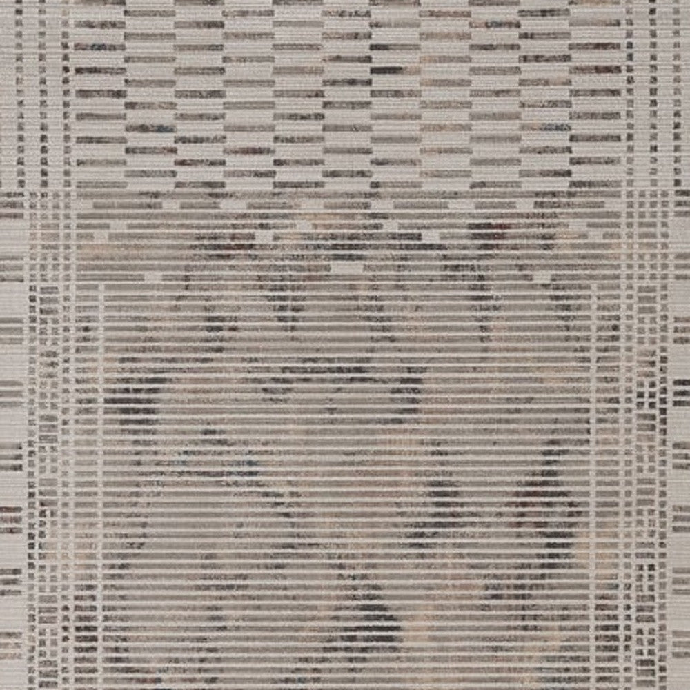 4' X 6' Beige And Brown Abstract Area Rug-Area Rugs-DECOROLALA