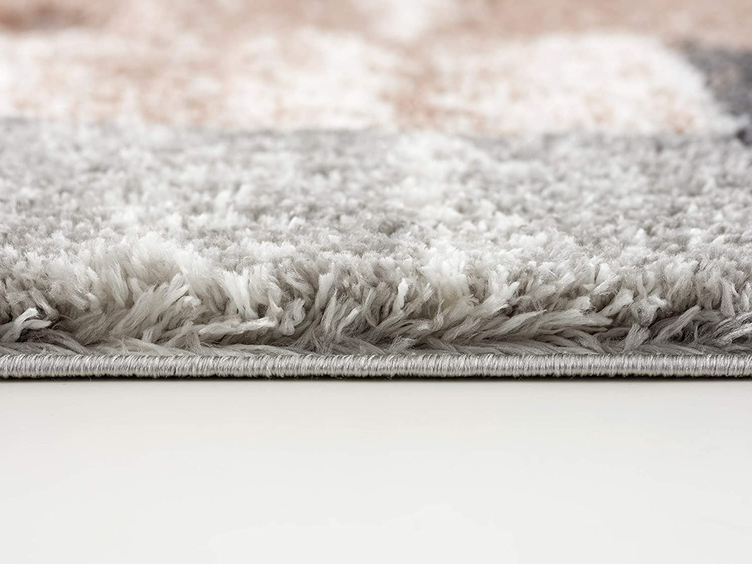 4' X 6' Beige Modern Blocks Area Rug-Area Rugs-DECOROLALA