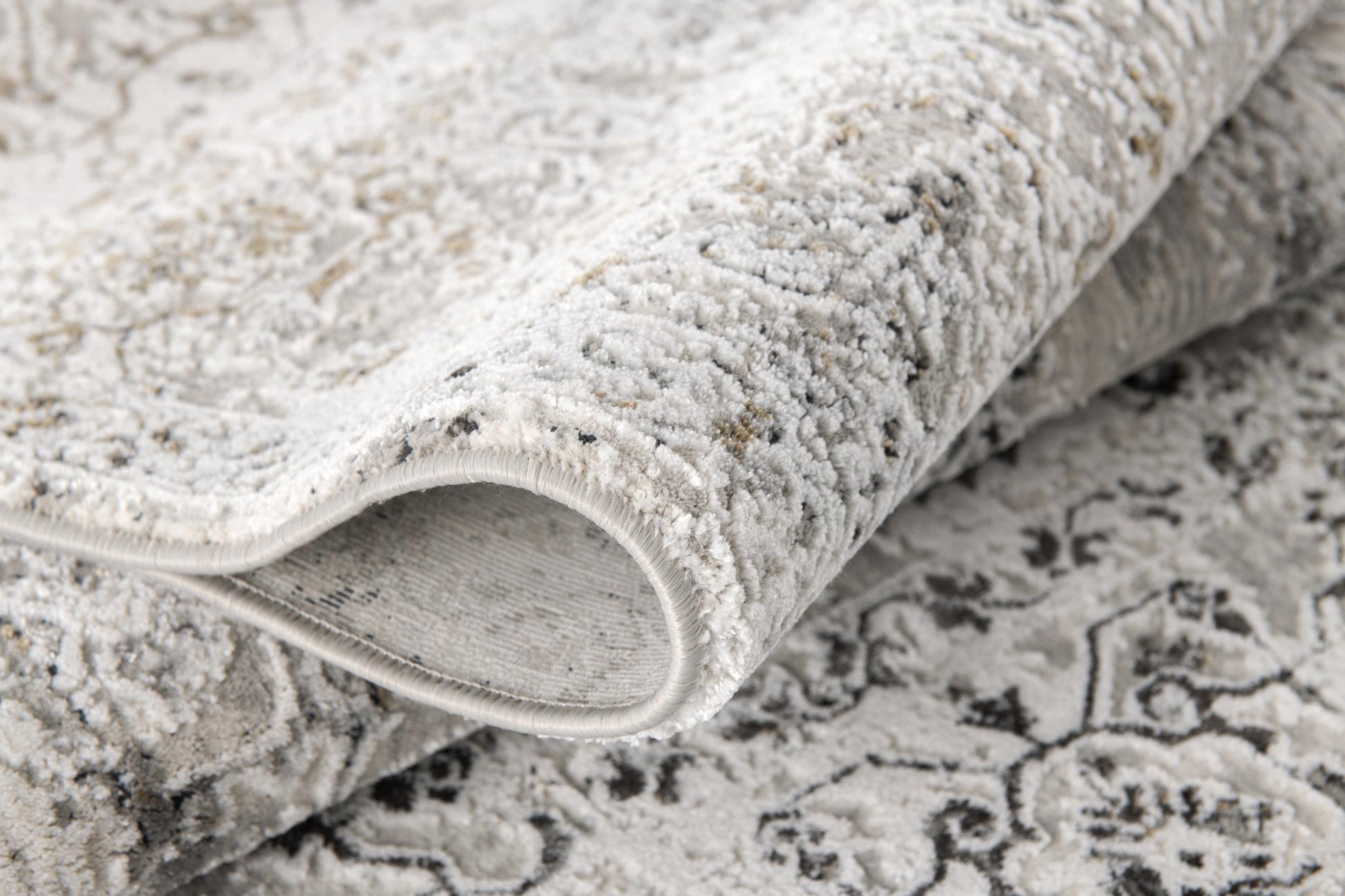 4' X 6' Beige Oriental Area Rug-Area Rugs-DECOROLALA