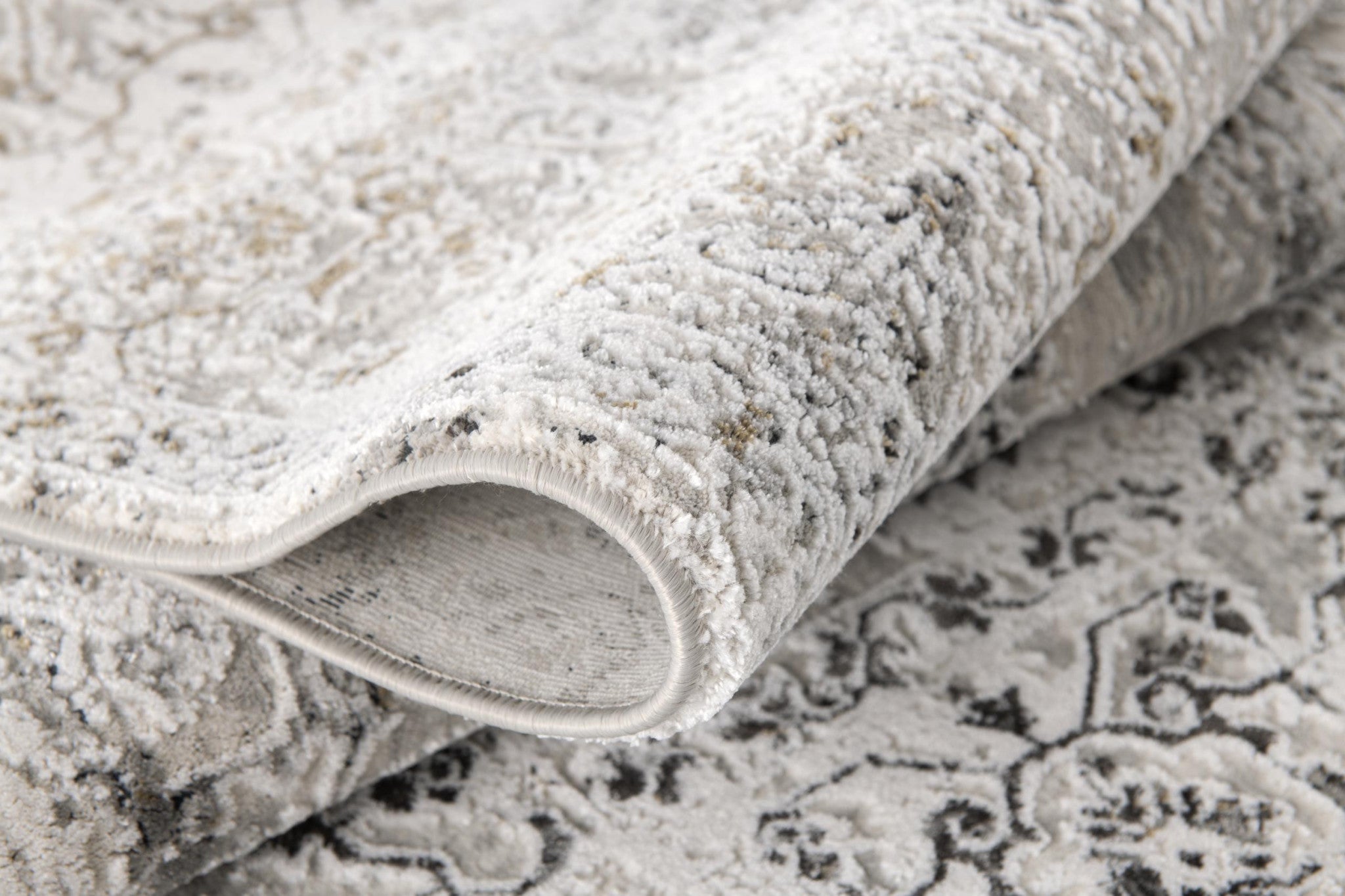 4' X 6' Beige Oriental Area Rug-Area Rugs-DECOROLALA