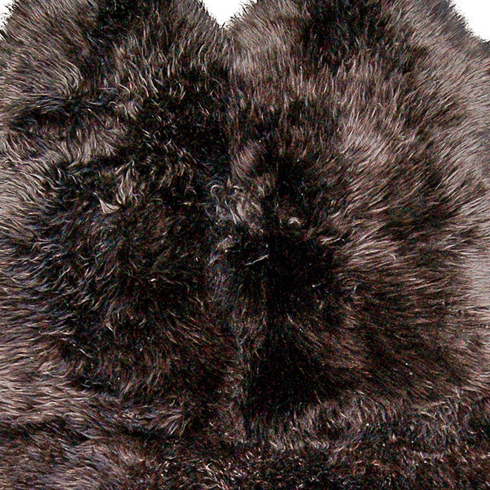 4' X 6' Chocolate Genuine Sheepskin Area Rug-Area Rugs-DECOROLALA