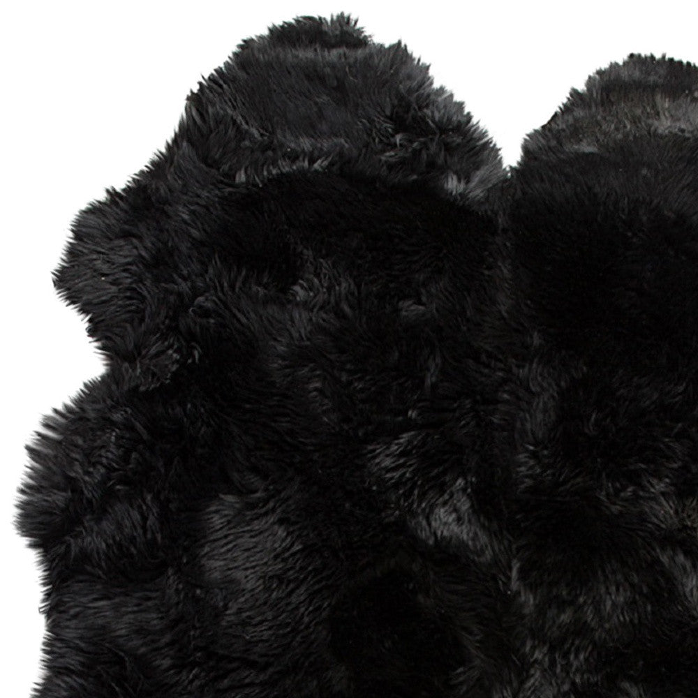 4' X 6' Chocolate Genuine Sheepskin Area Rug-Area Rugs-DECOROLALA