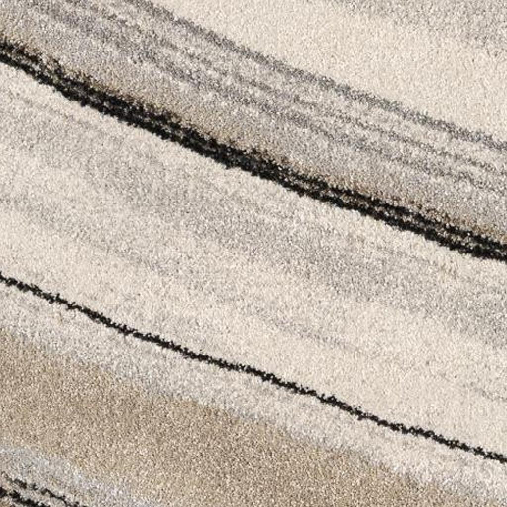 4' X 6' Cream and Tan Abstract Marble Area Rug-Area Rugs-DECOROLALA