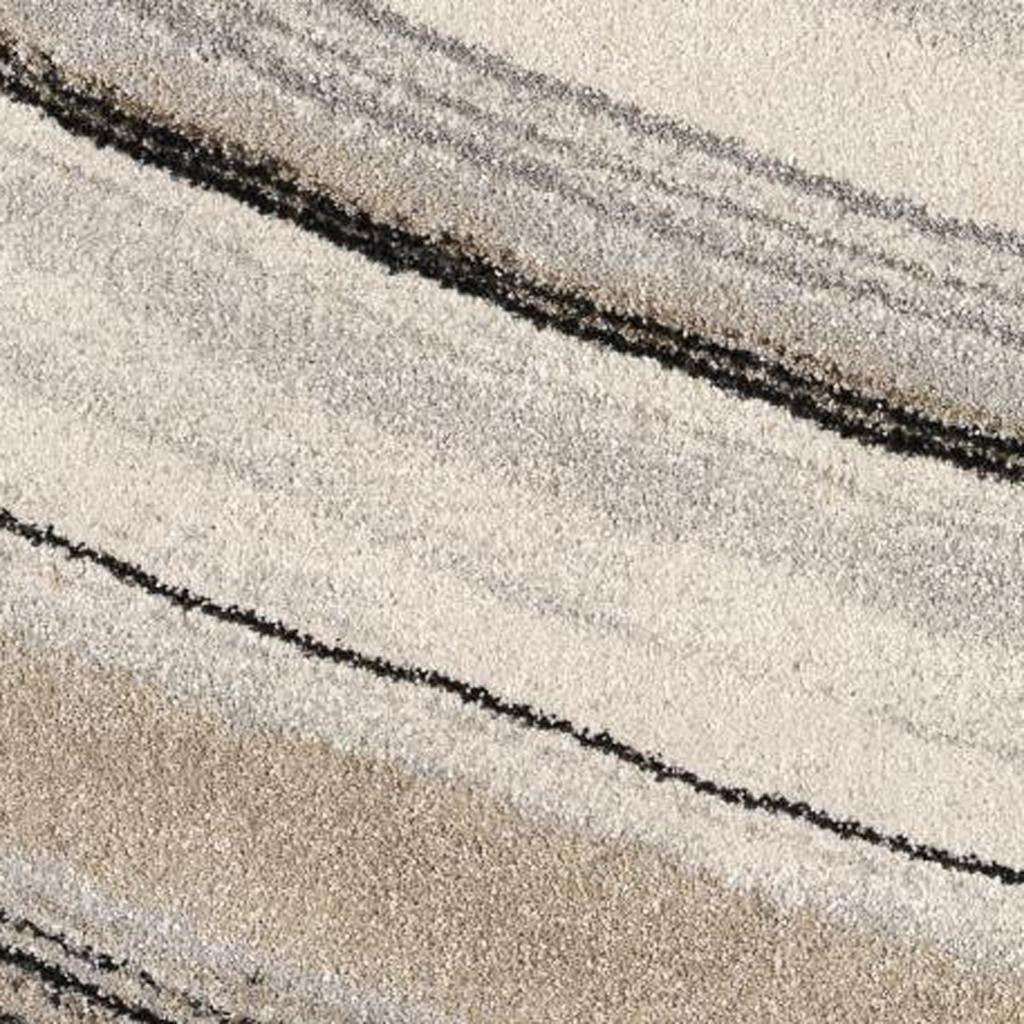 4' X 6' Cream and Tan Abstract Marble Area Rug-Area Rugs-DECOROLALA