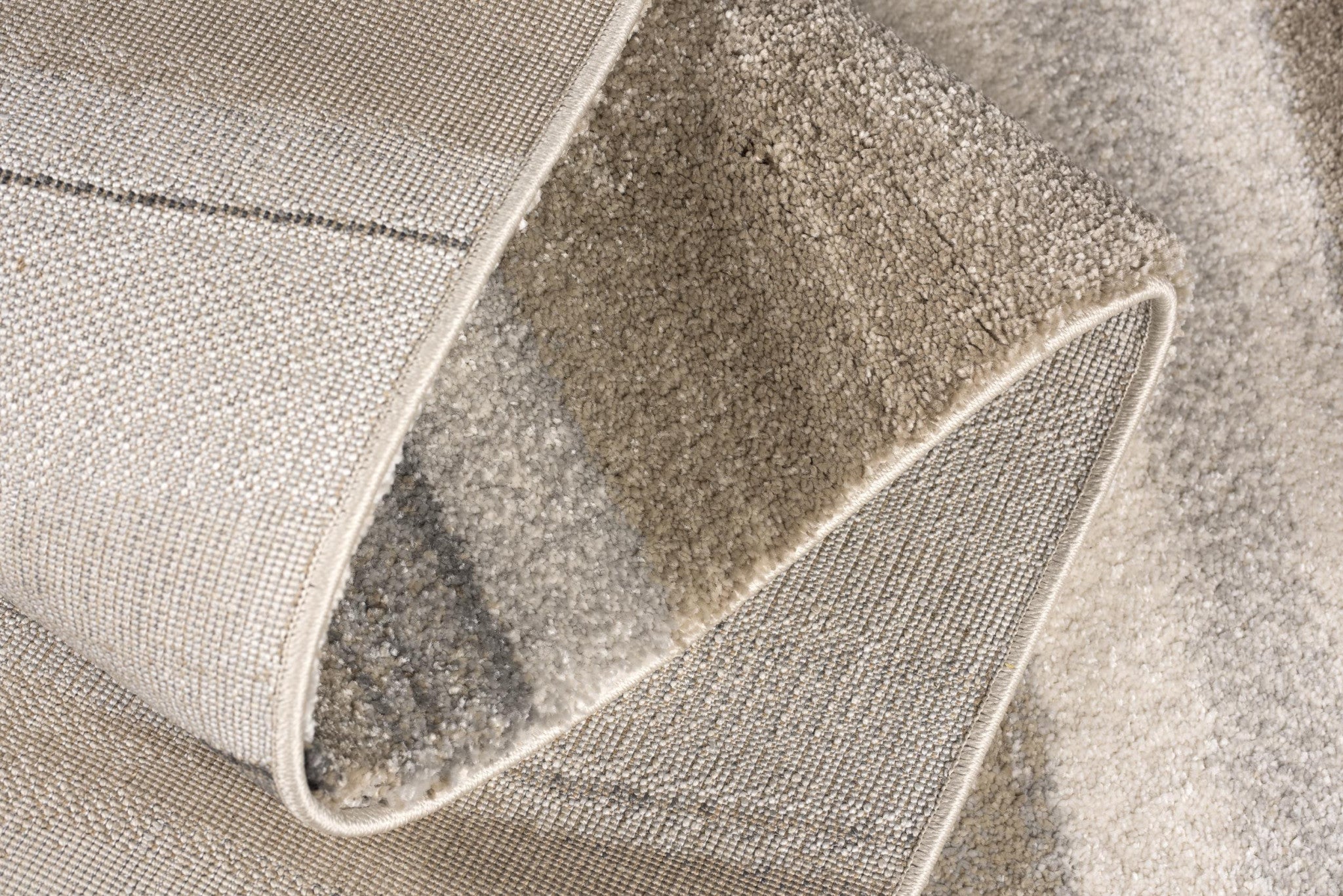 4' X 6' Cream and Tan Abstract Marble Area Rug-Area Rugs-DECOROLALA