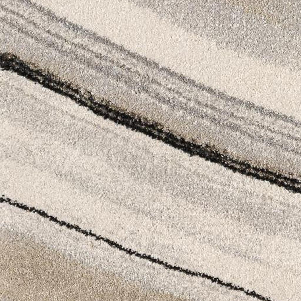 4' X 6' Cream and Tan Abstract Marble Area Rug-Area Rugs-DECOROLALA