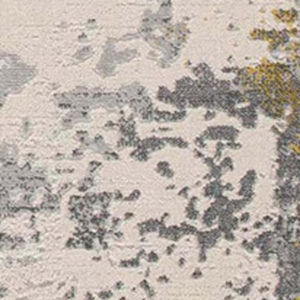 4' X 6' Gold Abstract Dhurrie Area Rug-Area Rugs-DECOROLALA