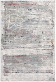 4' X 6' Gray Abstract Irregular Blocks Area Rug-Area Rugs-DECOROLALA