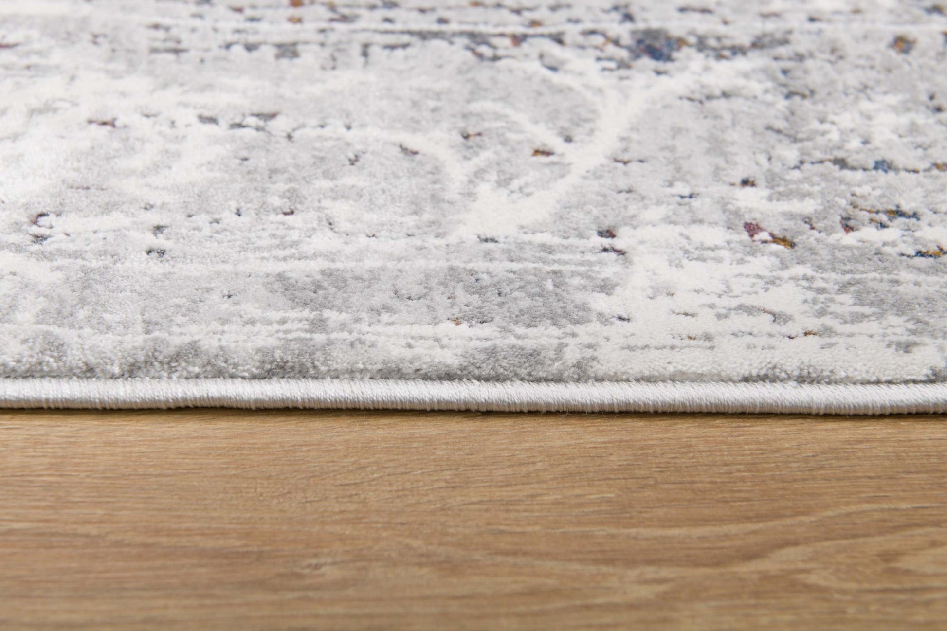 4' X 6' Gray Abstract Patterns Area Rug-Area Rugs-DECOROLALA