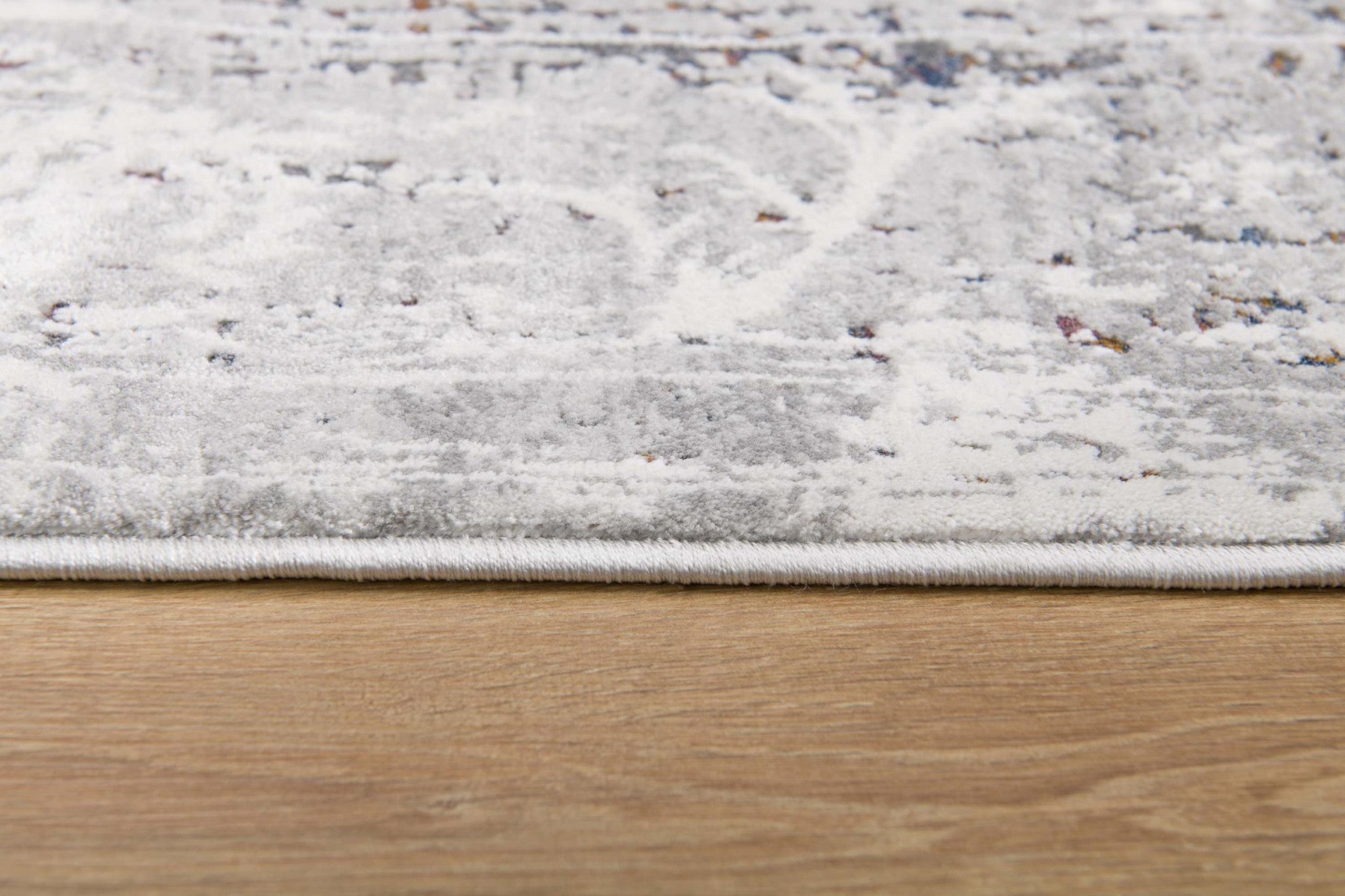 4' X 6' Gray Abstract Patterns Area Rug-Area Rugs-DECOROLALA