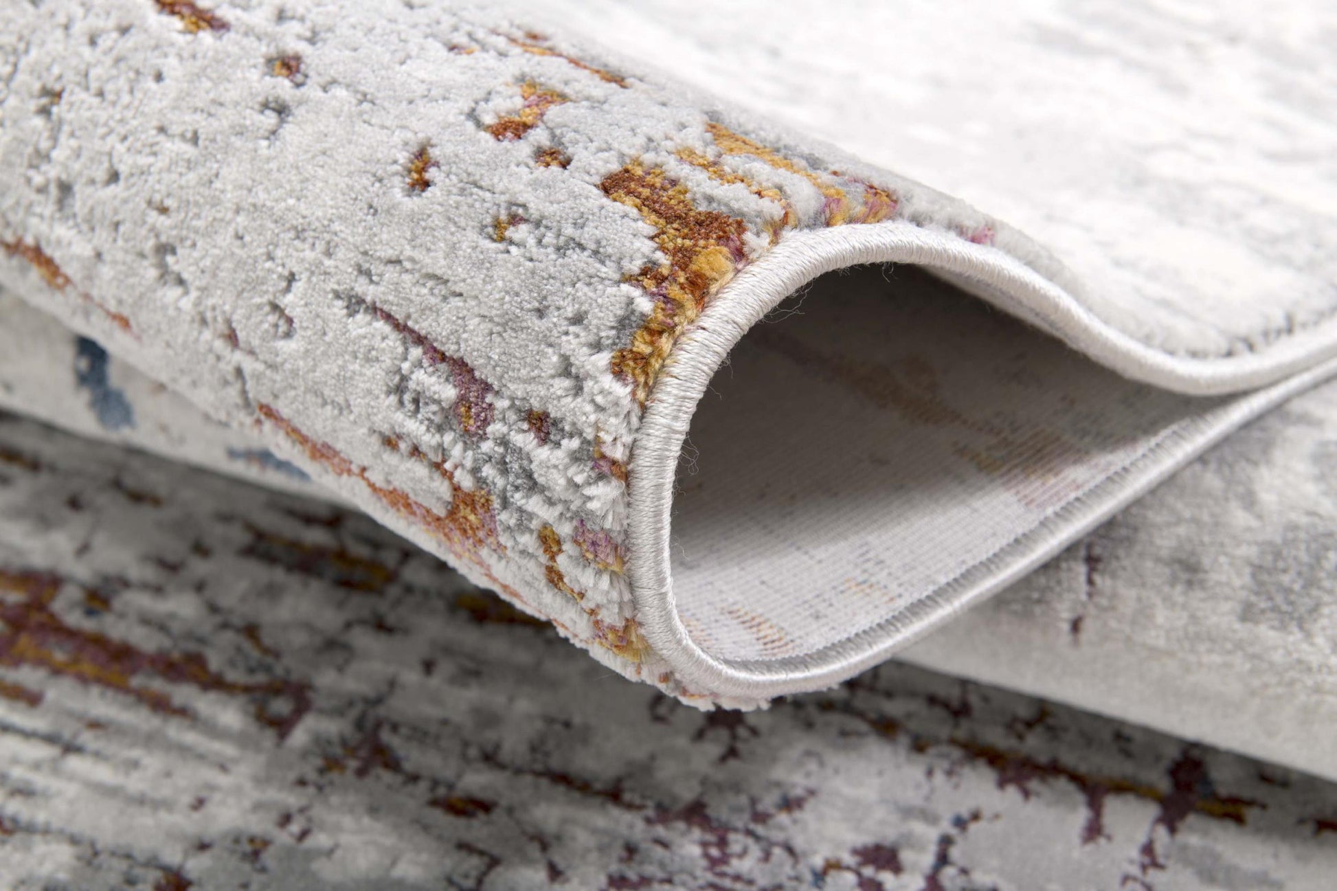 4' X 6' Gray And Brown Abstract Scraped Area Rug-Area Rugs-DECOROLALA