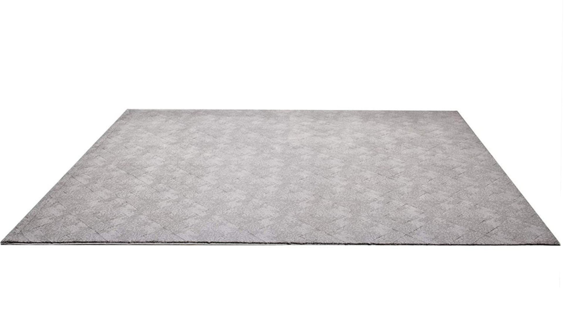 4' X 6' Gray Distressed Diamonds Area Rug-Area Rugs-DECOROLALA