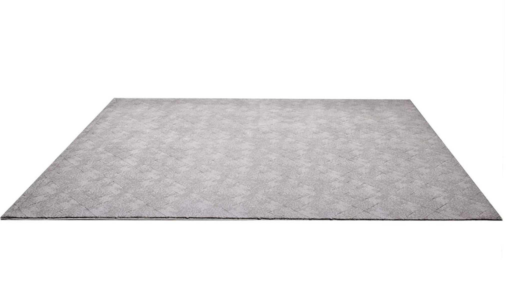 4' X 6' Gray Distressed Diamonds Area Rug-Area Rugs-DECOROLALA