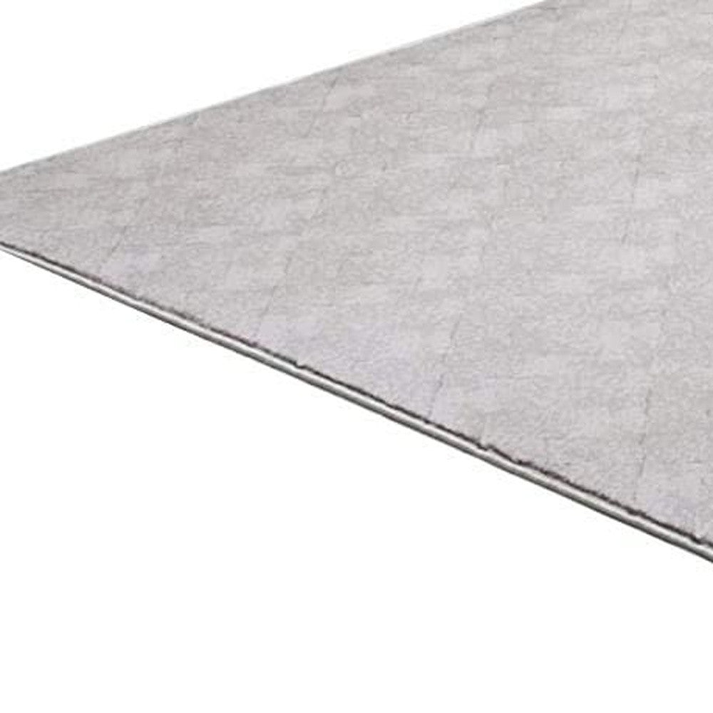 4' X 6' Gray Distressed Diamonds Area Rug-Area Rugs-DECOROLALA