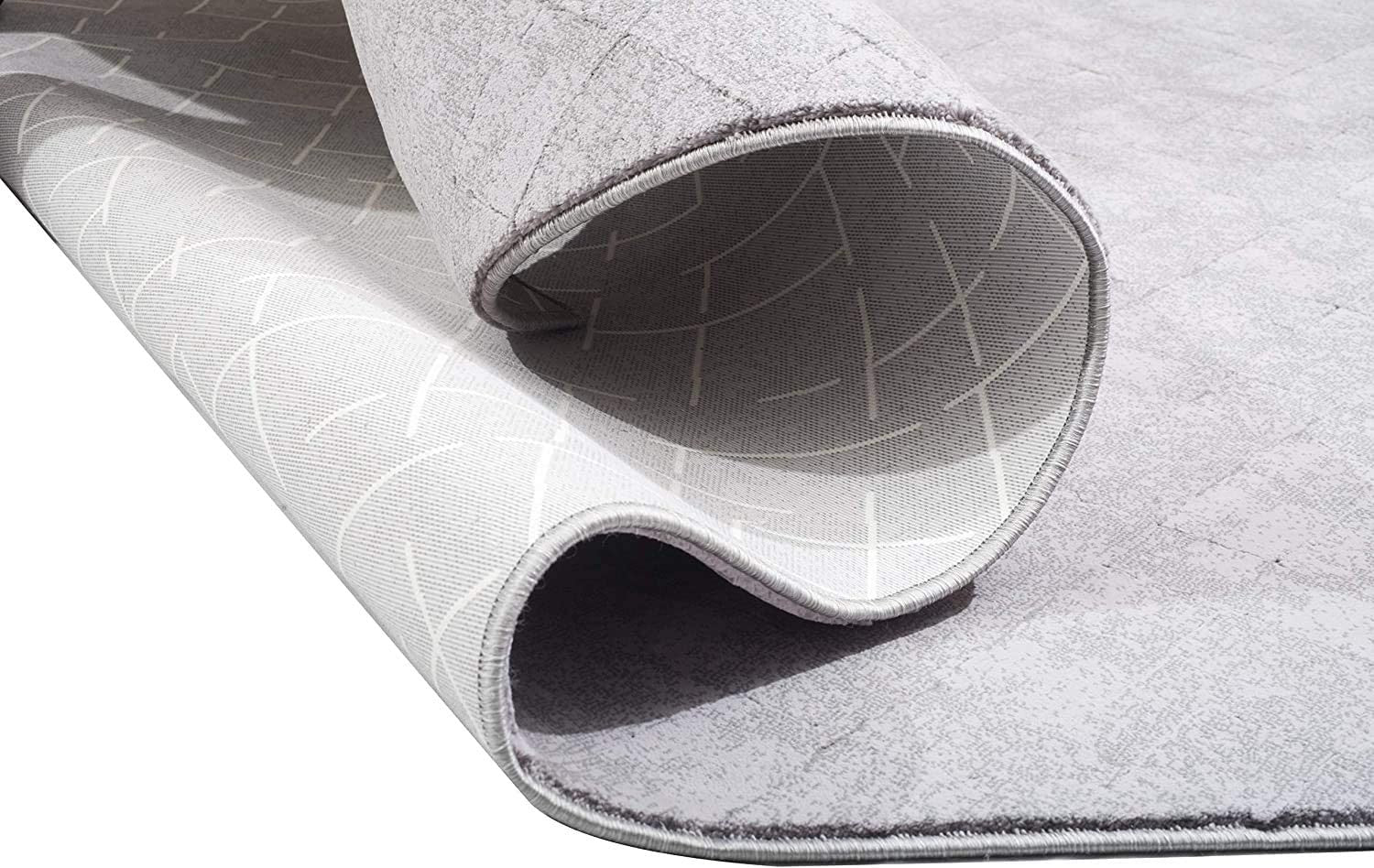 4' X 6' Gray Distressed Diamonds Area Rug-Area Rugs-DECOROLALA