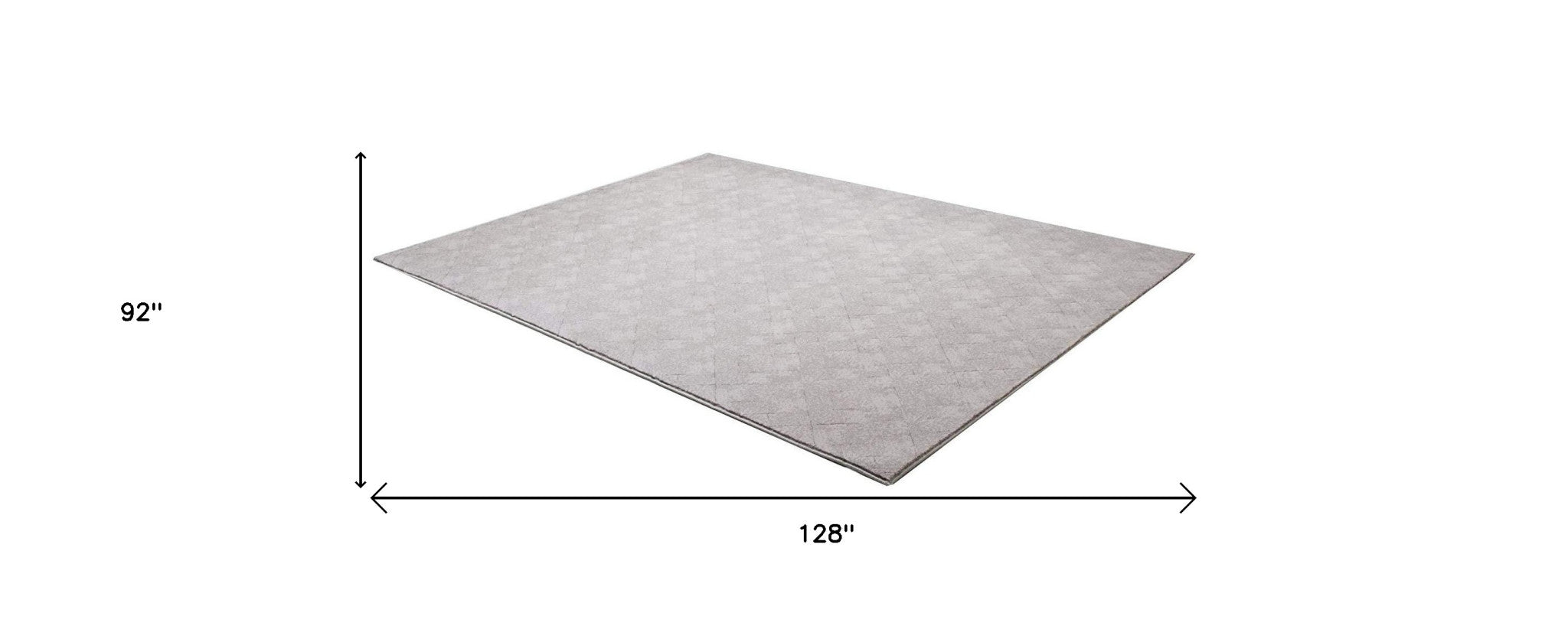 4' X 6' Gray Distressed Diamonds Area Rug-Area Rugs-DECOROLALA