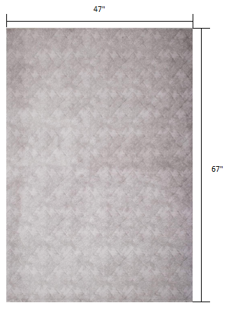 4' X 6' Gray Distressed Diamonds Area Rug-Area Rugs-DECOROLALA